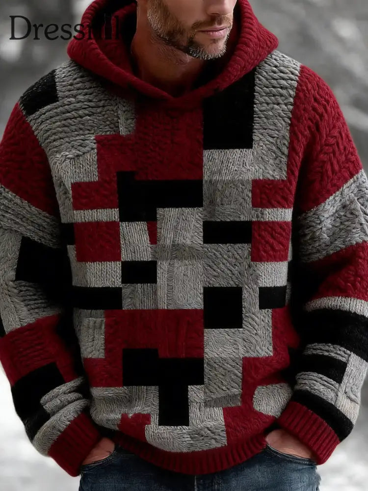 Geometrische Kunst Hoodie für Männer als bild / S