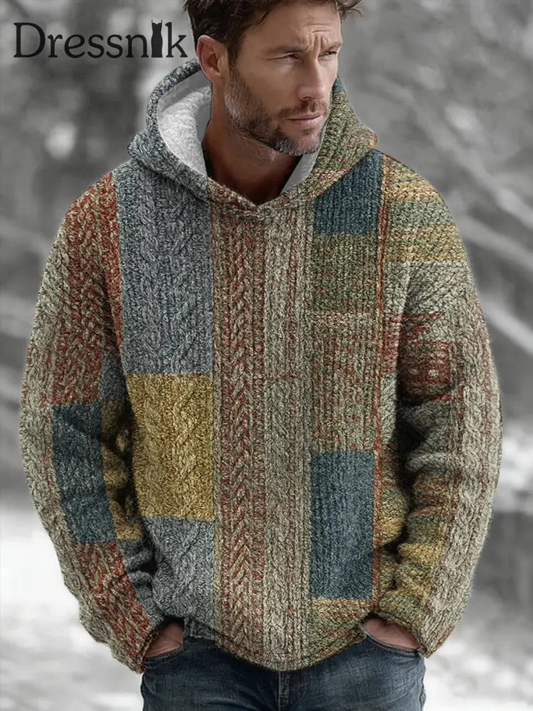 Geometrische Kunst Hoodie für Männer als bild / S