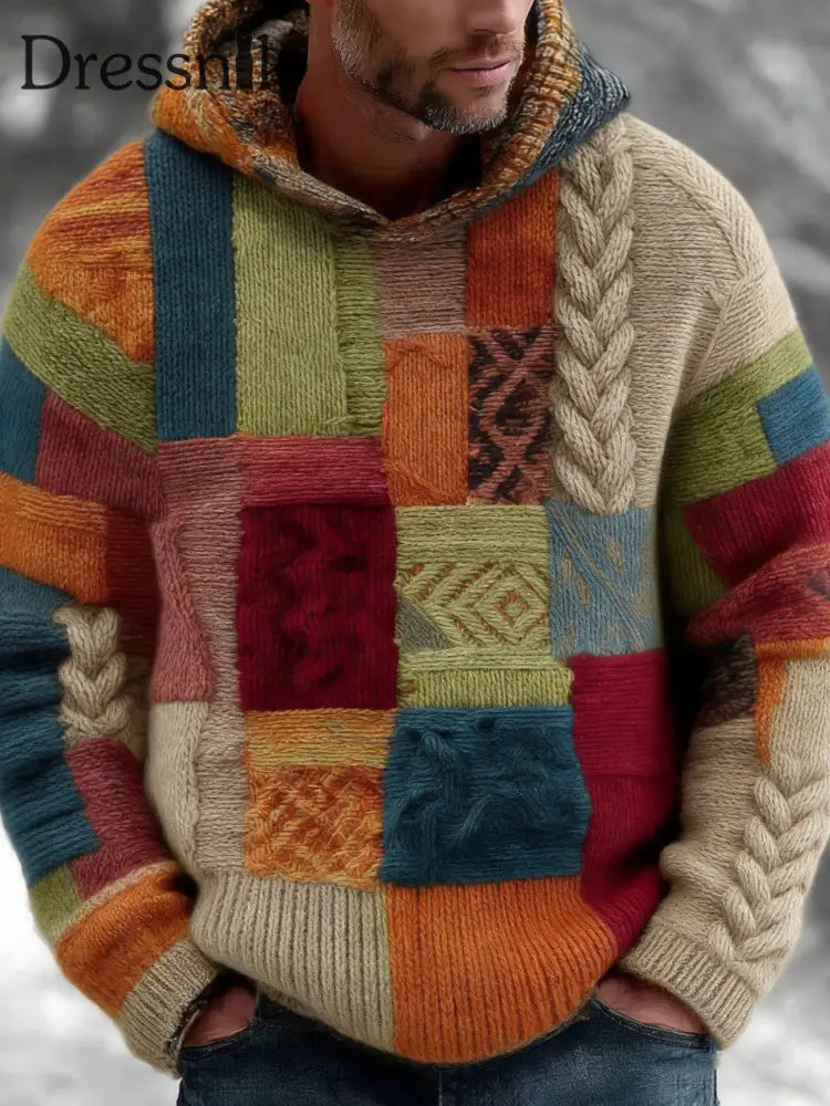 Geometrische Kunst Hoodie für Männer als bild / S