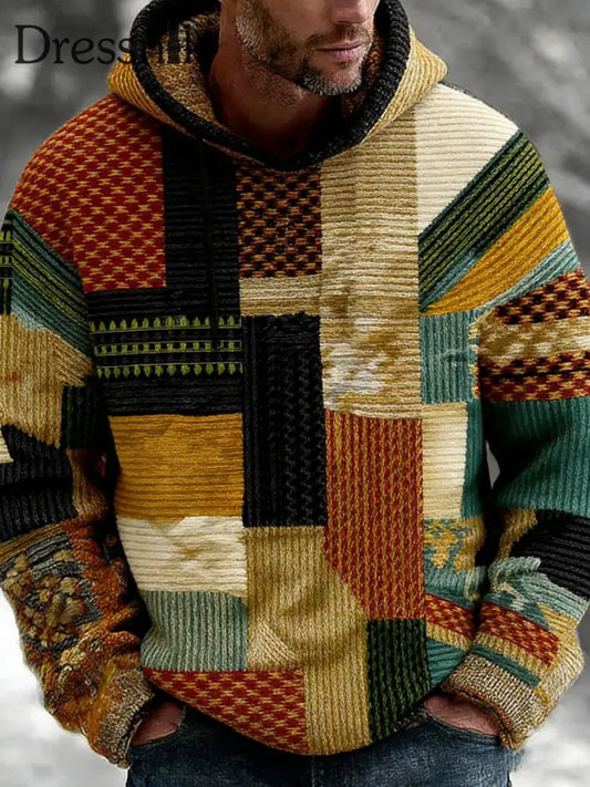 Geometrische Kunst Hoodie für Männer als bild / S