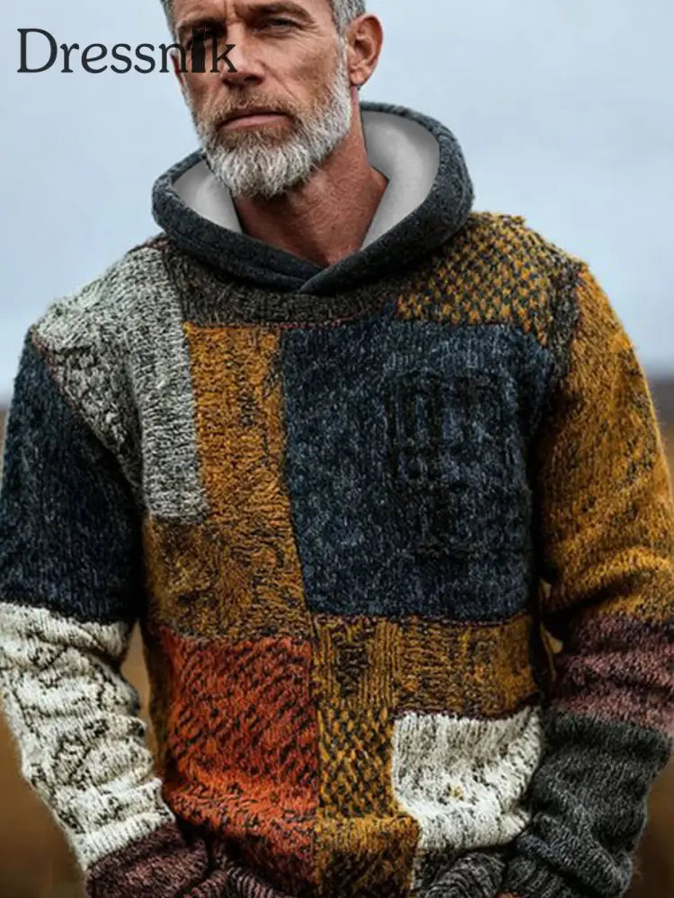 Geometrische Kunst Hoodie für Männer als bild / S