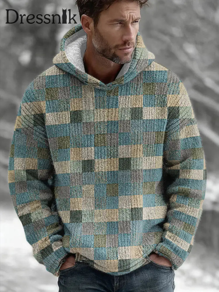 Geometrische Kunst Hoodie für Männer als bild / S