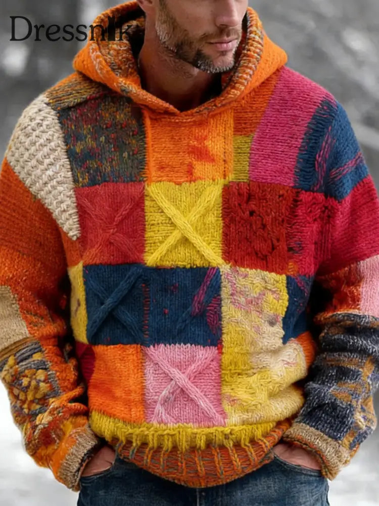 Geometrische Kunst Hoodie für Männer als bild / S