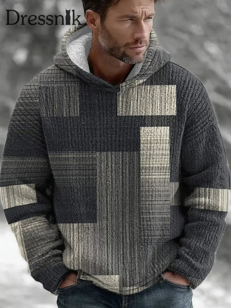 Geometrische Kunst Hoodie für Männer als bild / S