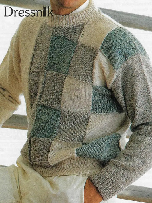 Geometrischer Kunst pullover für Männer als bild / S