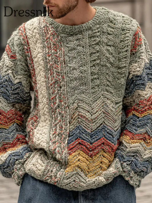 Geometrischer Kunst pullover für Männer als bild / S