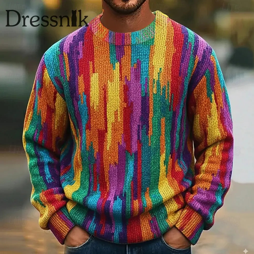 Geometrischer Kunst pullover für Männer als bild / S