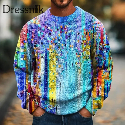 Geometrischer Kunst pullover für Männer als bild / S