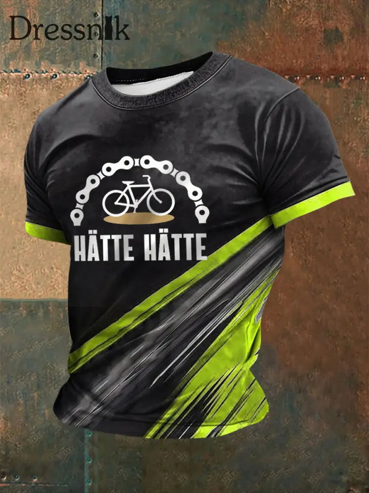 Hätte Hätte Fahrradkette-T-Shirt für Männer als bild / S