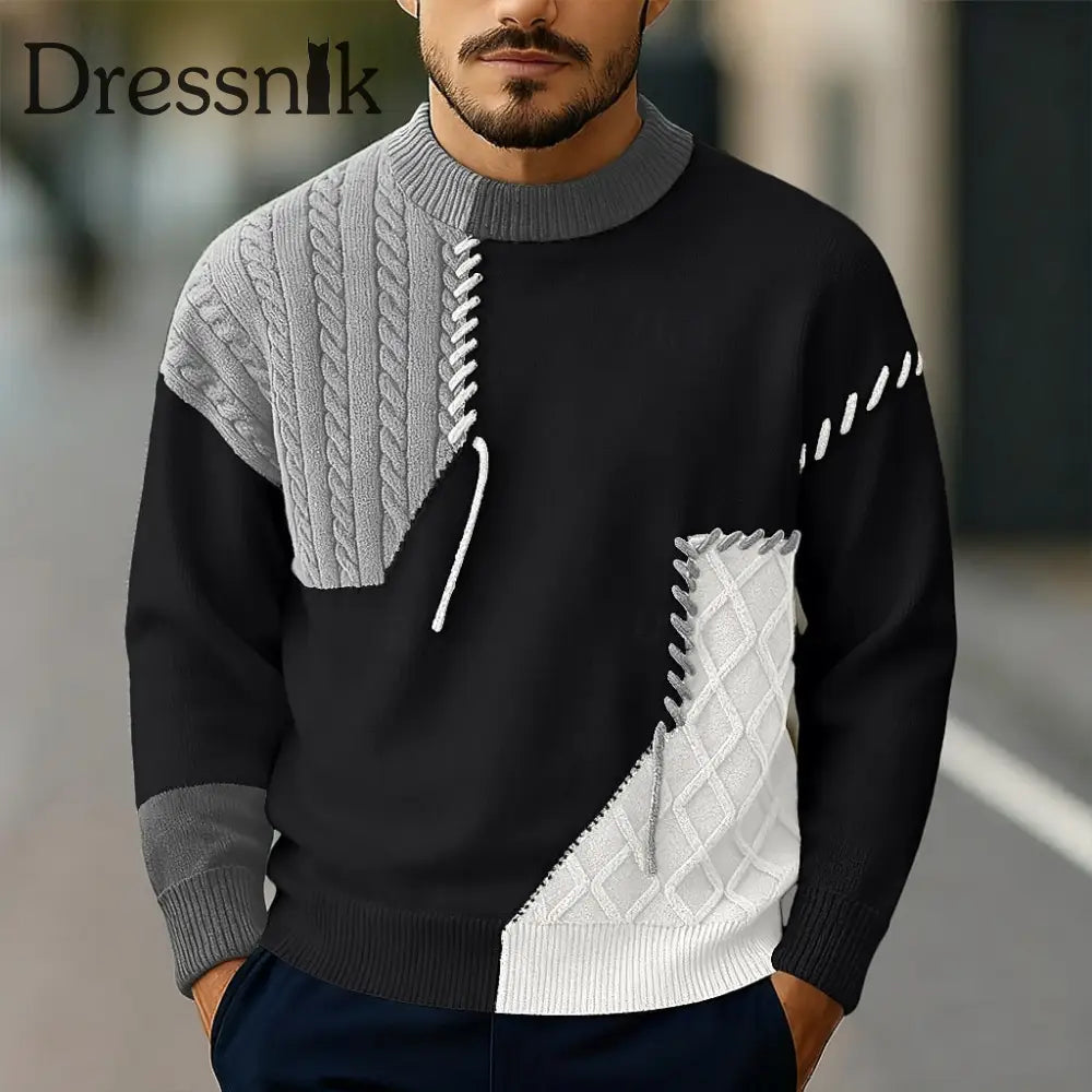 Herbst-/Winter pullover für Herren Grau / M