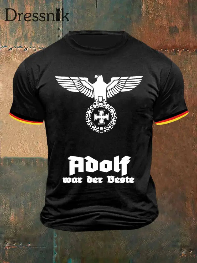 Herren Adlf waren beste Print Vintage Mode Kurzarm T-Shirt bunt / S