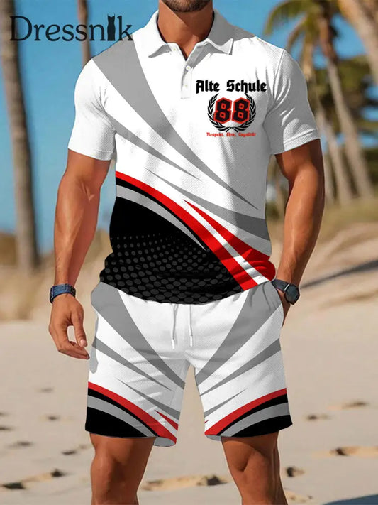 Herren Alte Schule 88 Print Polo-Sets als bild / S