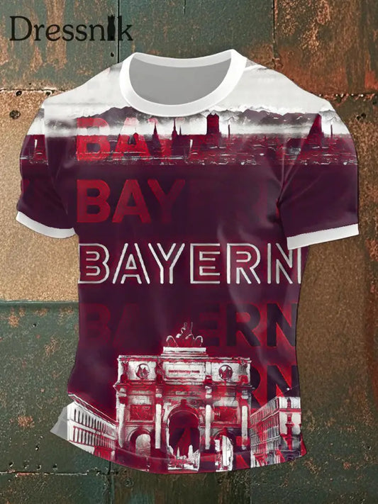 Herren Bayern München T-Shirt mit kurzen Ärmeln als bild / S