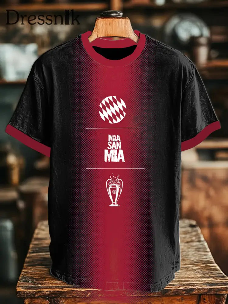 Herren Bayern München T-Shirt mit kurzen Ärmeln Rot / S