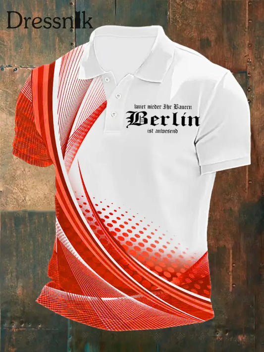 Herren Berlin Kniet Nieder Ihr Bauern Polo Shirt Rot / S