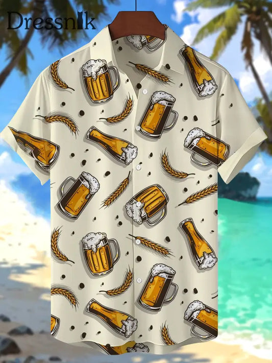 Herren Bier Hawaii Hemden als bild / S