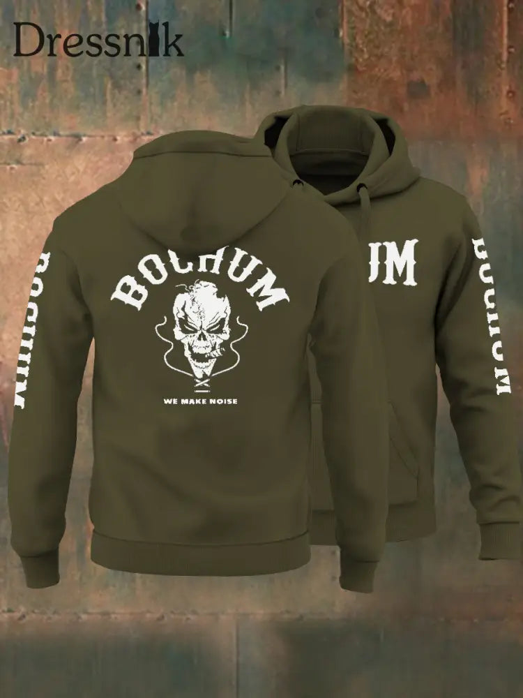 Herren Bochum Wir machen Lärm Hoodie Armee grün / S