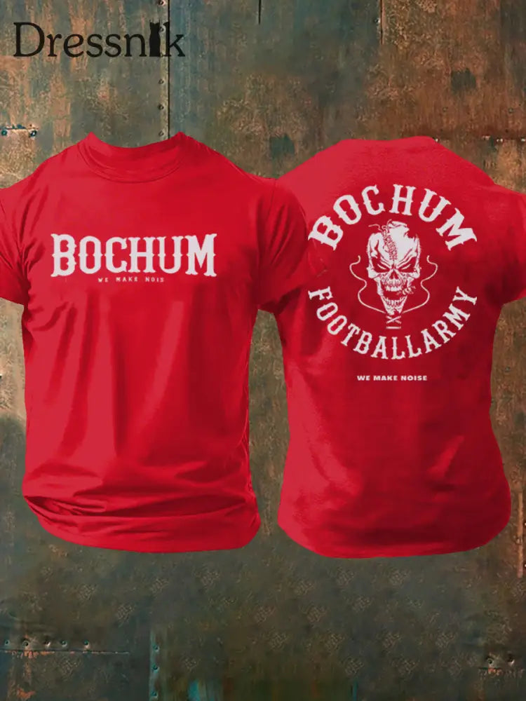 Herren Bochum Wir machen Lärm T-Shirt reines Rot / M