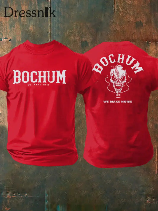 Herren Bochum Wir machen Lärm T-Shirt reines Rot / S