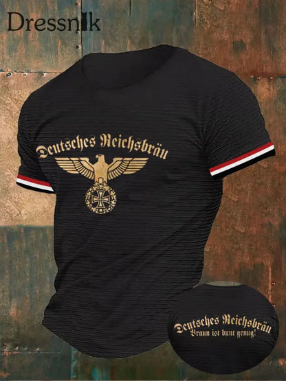 Herren Braun ist bunt genug bedrucktes Kurzarm-T-Shirt Schwarz / S