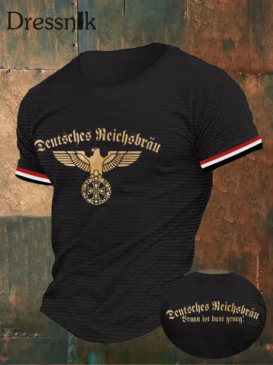 Herren Braun ist bunt genug bedrucktes Kurzarm-T-Shirt Schwarz / S