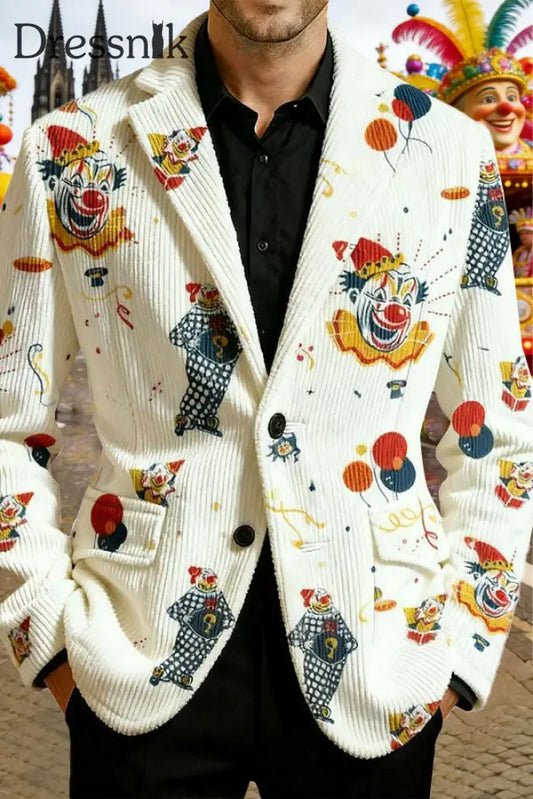 Herren Cologne Carnival Print Casual Anzüge als bild / S