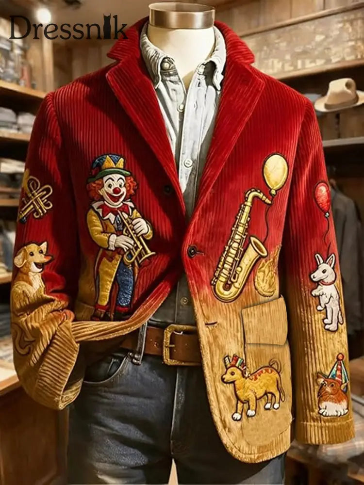 Herren Cologne Carnival Print Casual Anzüge als bild / S