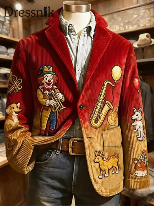 Herren Cologne Carnival Print Casual Anzüge als bild / S