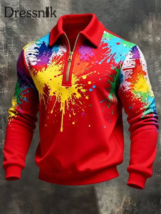 Herren Cologne Carnival Print Zip-Up Hoodie als bild / S