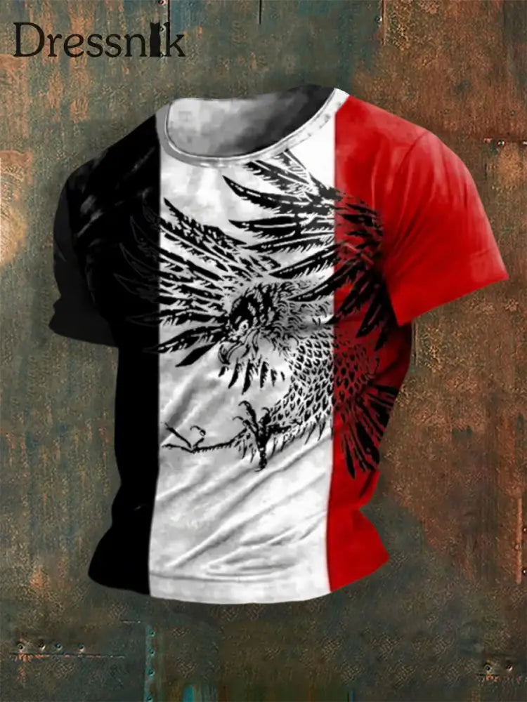 Herren Das ist Deutschland schwarz weiss rot bedrucktes Kurzarm-T-Shirt als bild / S