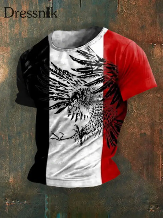 Herren Das ist Deutschland schwarz weiss rot bedrucktes Kurzarm-T-Shirt als bild / S