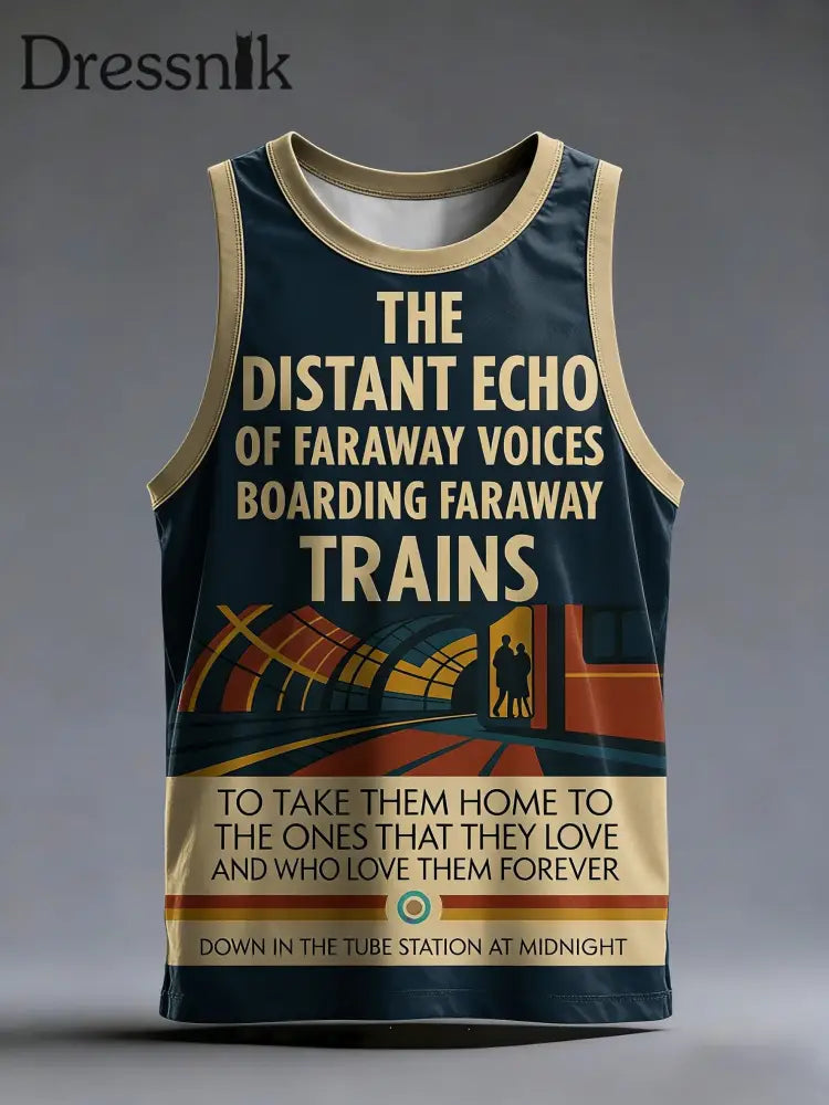 Herren Das Mod father Paul Weller Casual Tank Top Marineblau / S