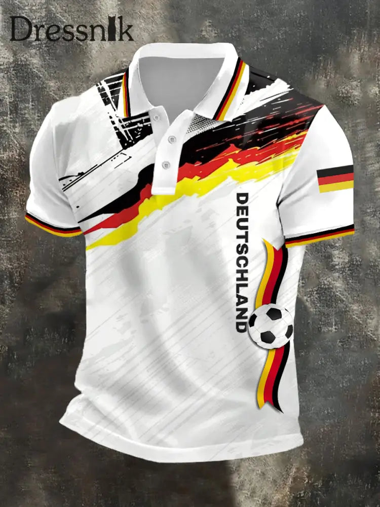 Herren Deutschland 2026 Fußball mannschaft Unterstützer Print Shirt als bild / S