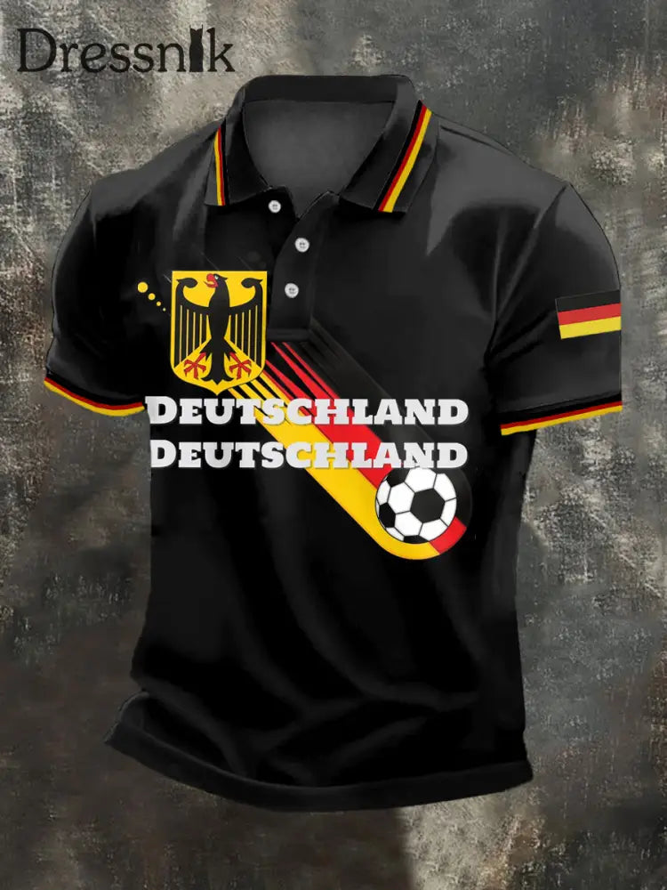 Herren Deutschland 2026 Fußball mannschaft Unterstützer Print Shirt als bild / S