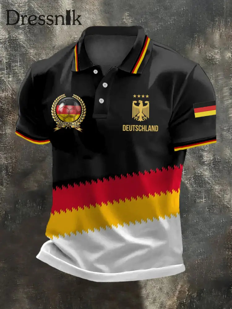 Herren Deutschland 2026 Fußball mannschaft Unterstützer Print Shirt als bild / S