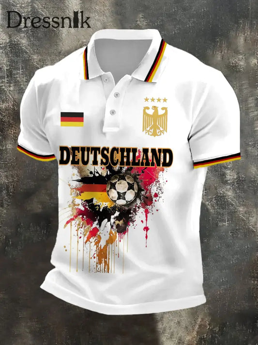 Herren Deutschland 2026 Fußball mannschaft Unterstützer Print Shirt als bild / S