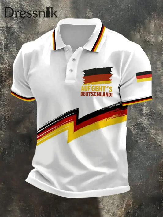 Herren Deutschland 2026 Fußball mannschaft Unterstützer Print Shirt als bild / S