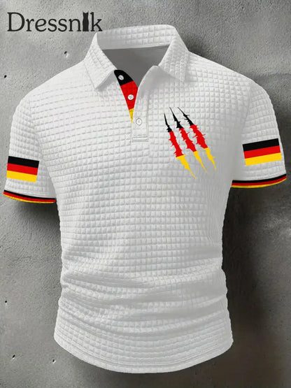 Herren Deutschland bedruckte Freizeit-Tops Weiß / S