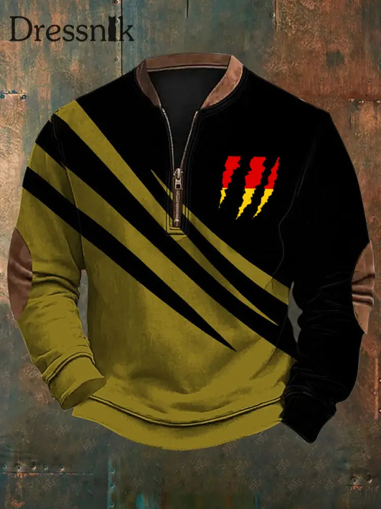 Herren Deutschland bedrucktes lässiges Sweatshirt als bild / S