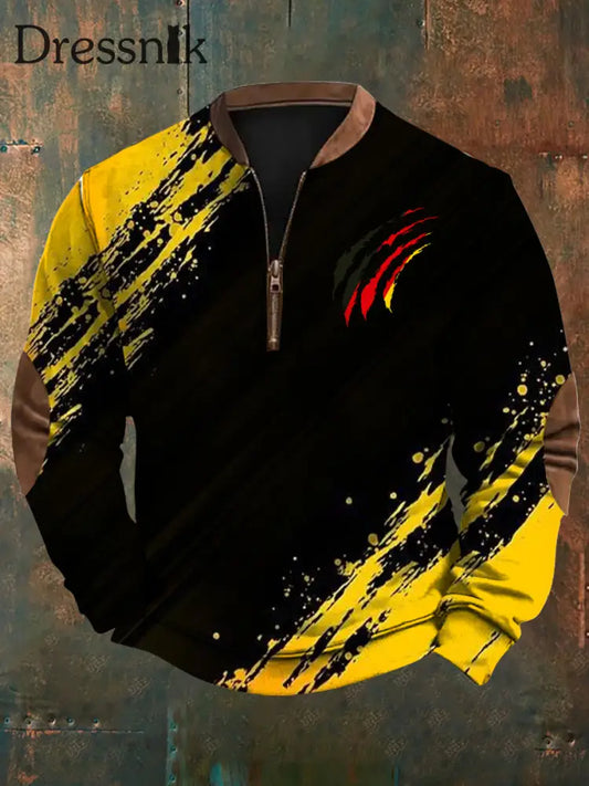 Herren Deutschland bedrucktes lässiges Sweatshirt als bild / S