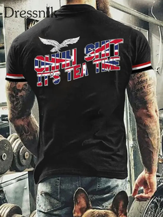Herren Deutschland bedrucktes lässiges T-Shirt A / S