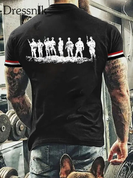 Herren Deutschland bedrucktes lässiges T-Shirt A / S