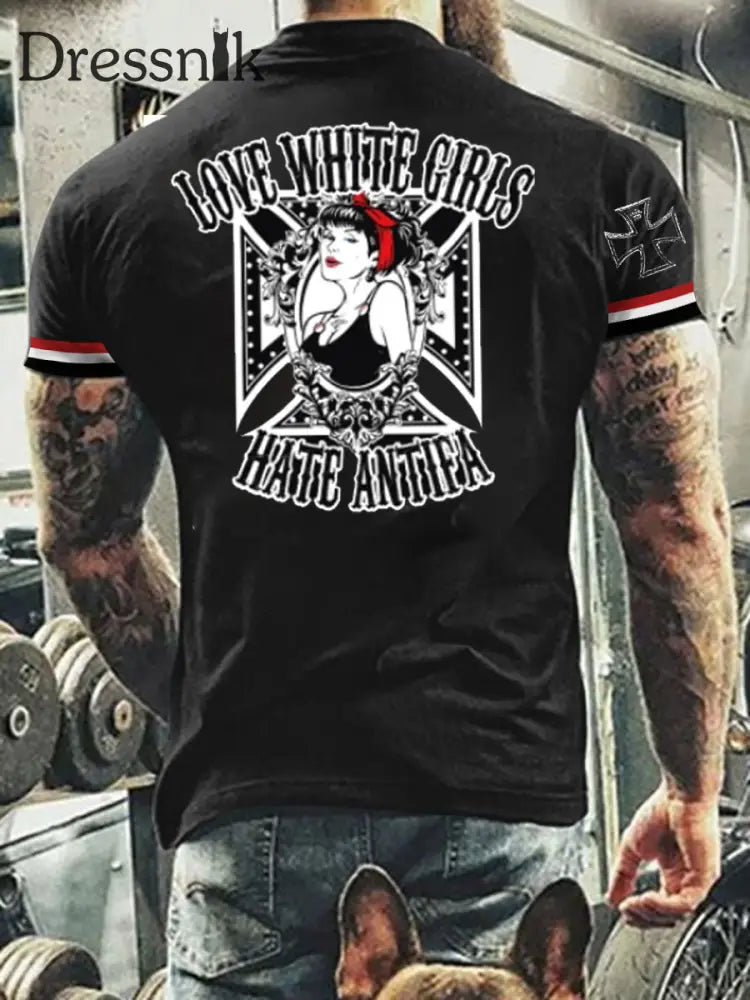 Herren Deutschland bedrucktes lässiges T-Shirt A / S