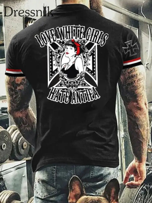 Herren Deutschland bedrucktes lässiges T-Shirt A / S