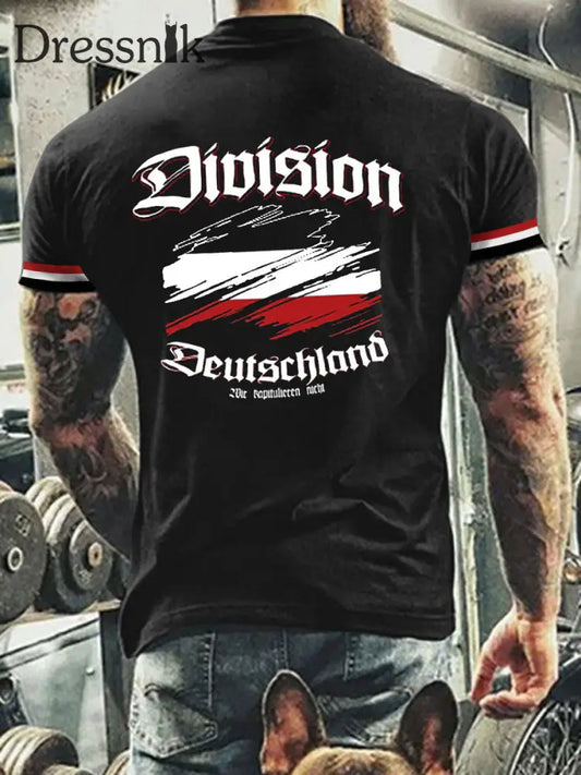 Herren Division Deutschland gedruckt T-Shirt