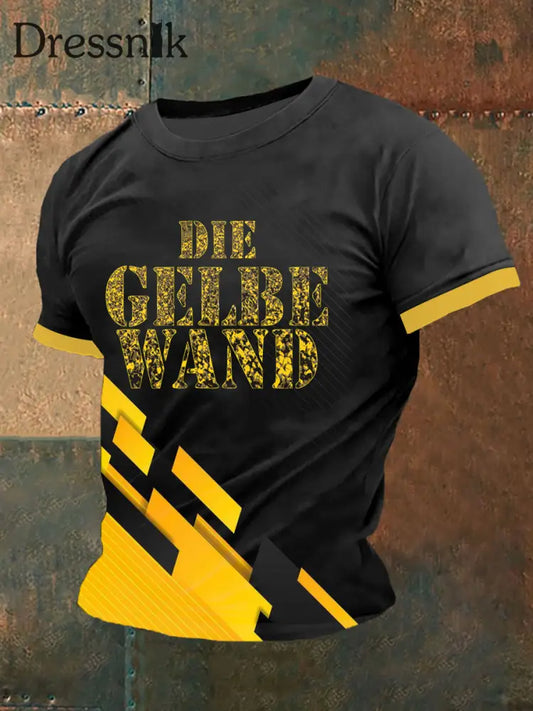 Herren Dortmund Die Gelbe Wand T-Shirt mit kurzen Ärmeln Gelb / S