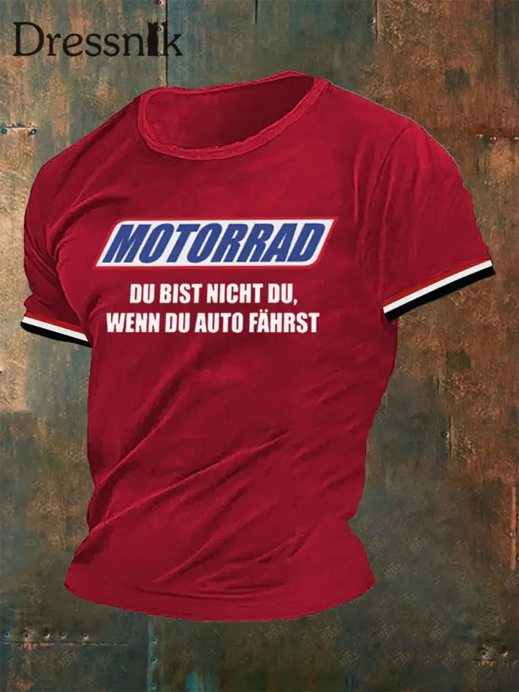 Herren Du bist nicht T-Shirt Rot / S
