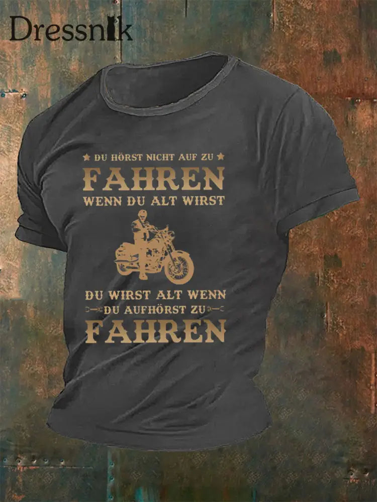 Herren Du hörst nicht zu fahren T-Shirt Grau / S
