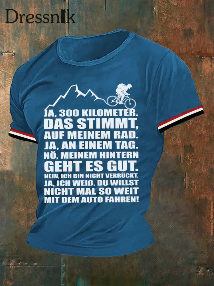 Herren Du Willst Nicht Mal So Weit Mit Dem Auto Fahren T-Shirt Blau / S