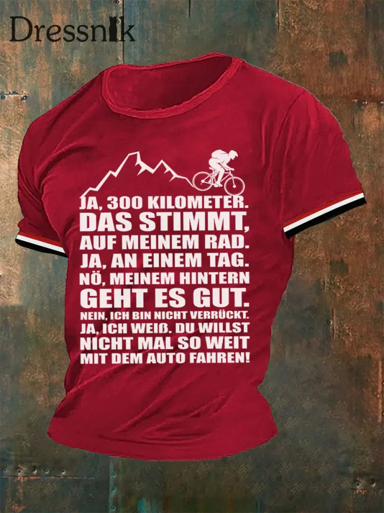 Herren Du Willst Nicht Mal So Weit Mit Dem Auto Fahren T-Shirt Rot / S